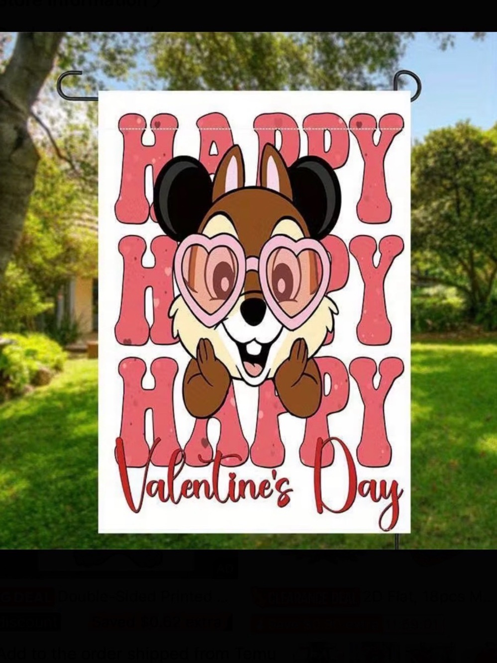 Valentines Chip Flag